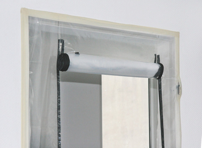 Временная дверь с молнией Folientür mit Reißverschluß