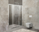 Душевая дверь BelBagno Unique 180 UNIQUE-BF-2-150/180-C-Cr профиль Хром стекло прозрачное