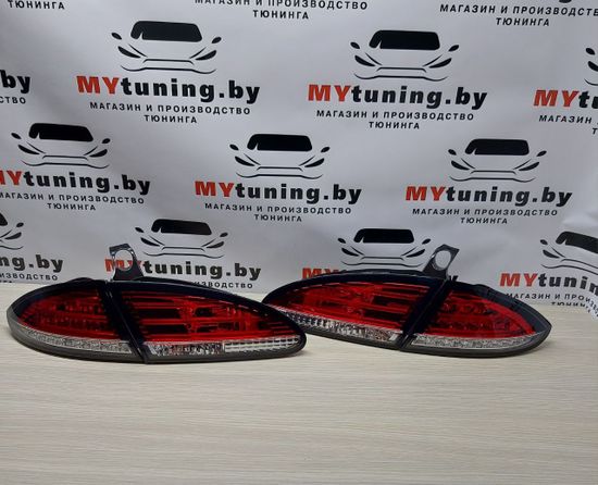 Задние фонари Seat Leon 2 red white led