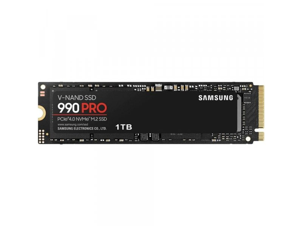 SSD накопитель Samsung 990 PRO 1ТБ, M.2 2280, PCIe 4.0 x4, NVMe [MZ-V9P1T0B/AM]