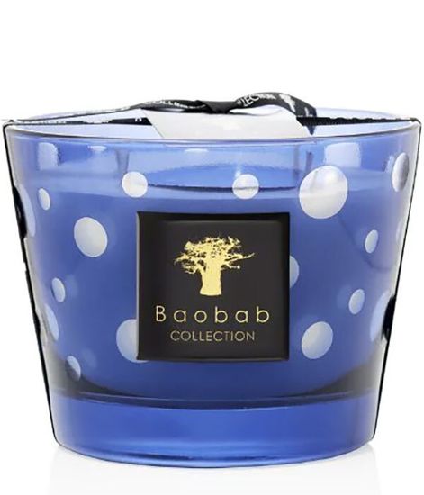 Blue, свеча Bubbles MAX 10, Baobab Collection