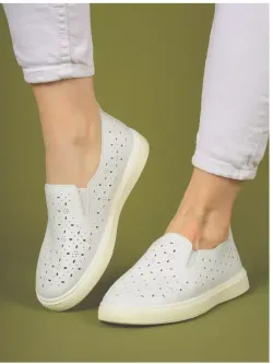 Мокасины летние с перфорацией
