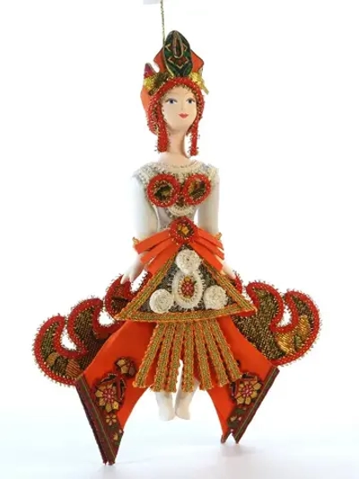 Кукла-подвеска коллекционная Жар-птица по эскизам Л. Бакста