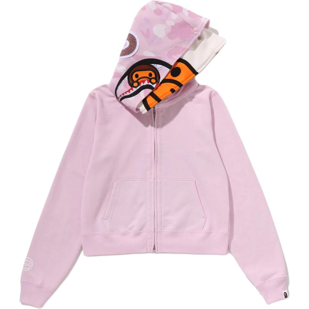 A Bathing Ape Bathing Ape Sweatshirts Cardigan Cotton Moderate No Fleece Lined Regular Sleeve Zip Closure 2m30 215 301