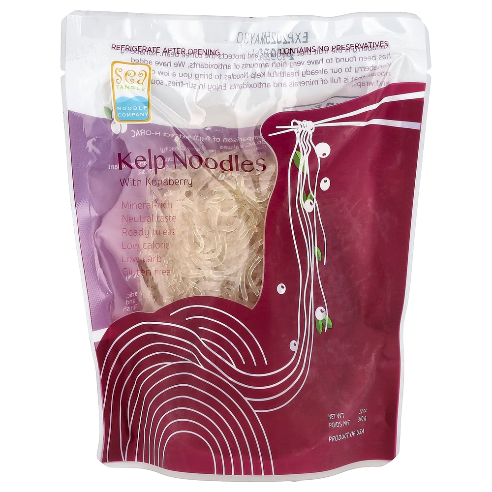 Sea Tangle Noodle Company, лапша из бурых водорослей с кофейной ягодой, 340 г (12 унций)