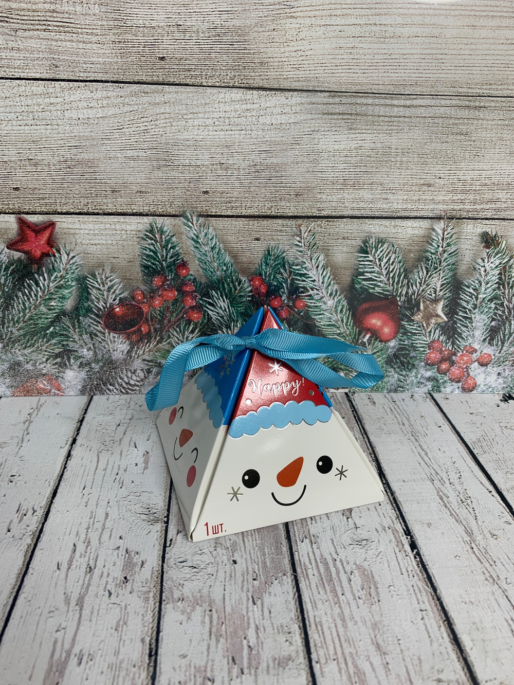 6940991 Развивающий, тактильный мячик «Снеговичок» 1 шт.