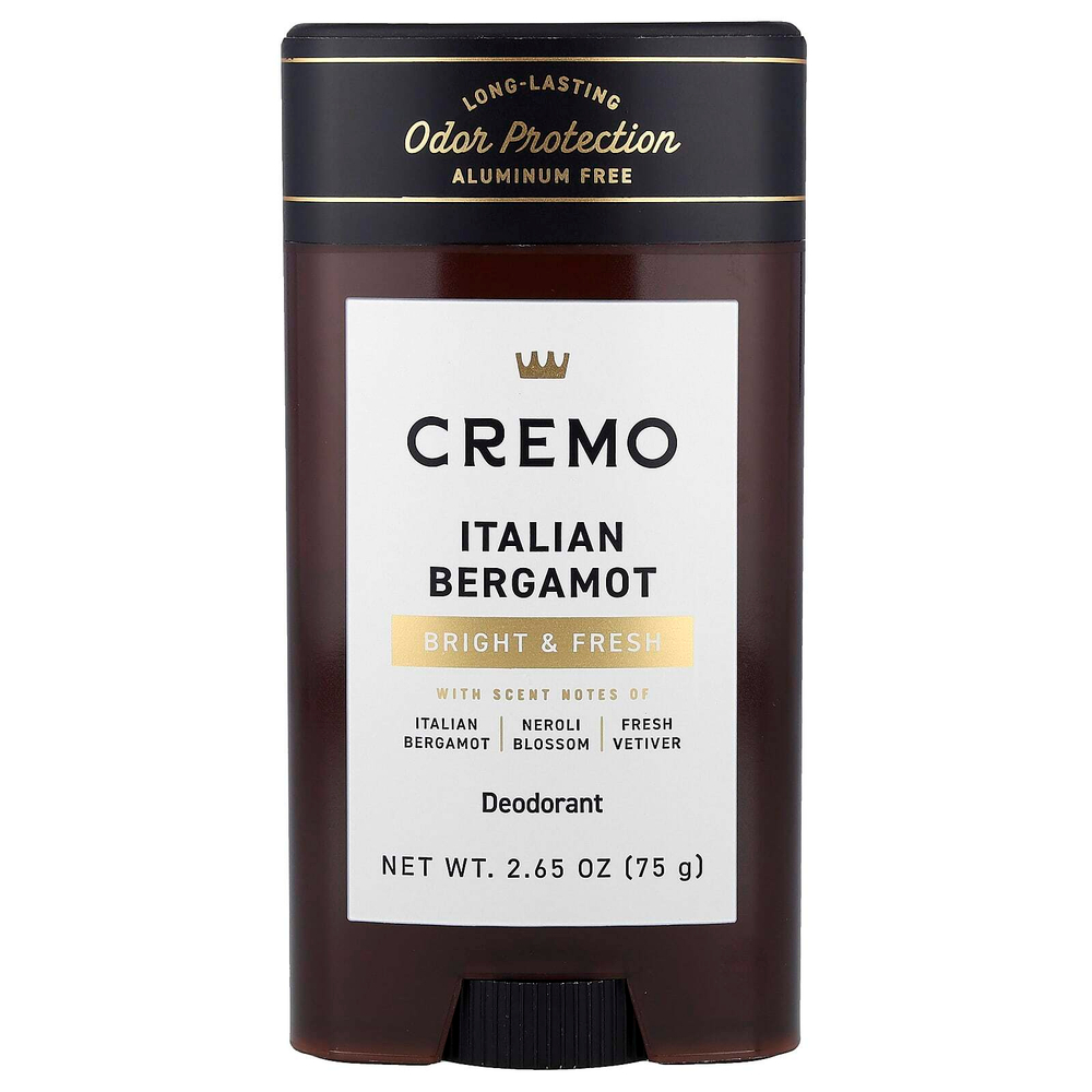 Cremo, Дезодорант, итальянский бергамот, 75 г (2,65 унции)