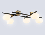 LH51015/5 BK/BS/FR черный/латунь/белый матовый G9*5 max 28W 800*560*170