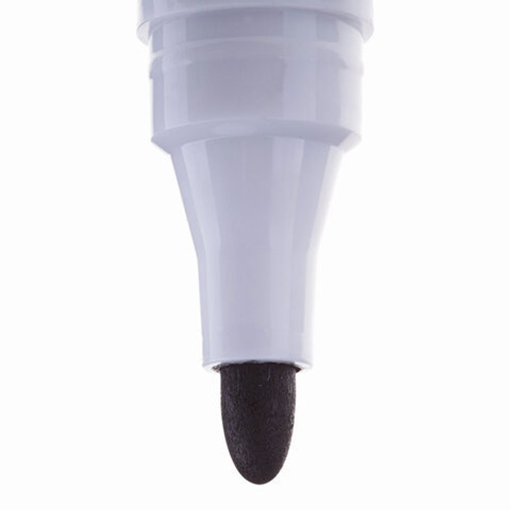 Маркер стираемый для белой доски ЧЕРНЫЙ, CROWN "Multi Board", 3 мм, с клипом, CBM-1000