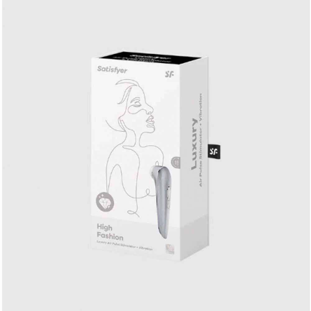 Алюминиевый клиторальный стимулятор Satisfyer High Fashion