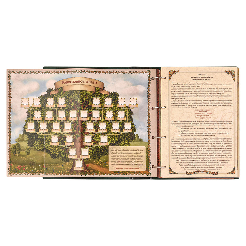 Родословная книга Мусульманская "Мечеть", подарочная коробка