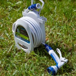 GWHR6-051 GREEN APPLE Катушка компактная (mini) с ручкой + шланг 9,5 мм х 10 м с пластик. пис | GREEN APPLE
