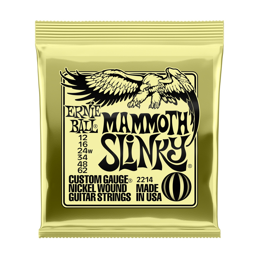 Ernie Ball 2214 Mammoth Slinky Nickel Wound струны для электрогитары 12 - 62.