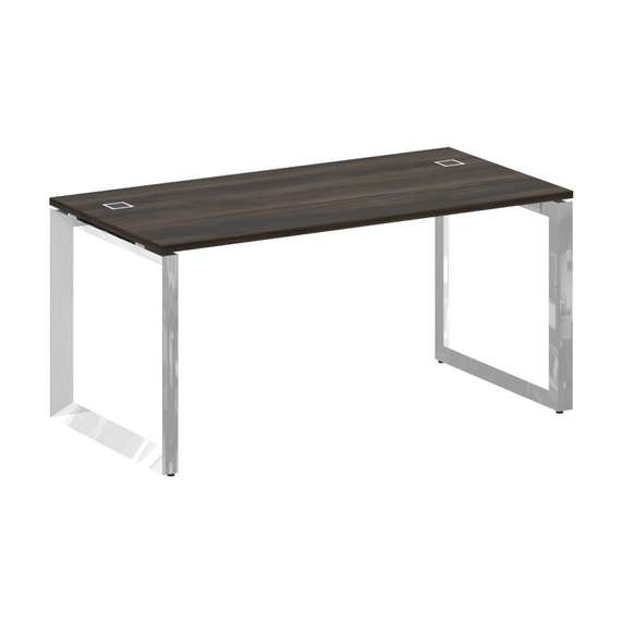 Onix Direct Lux Стол руководителя О-обр. м/к M-O.MO-SRR-4.8 Дуб Мали/Нержавеющая Сталь/Хром 1580*800