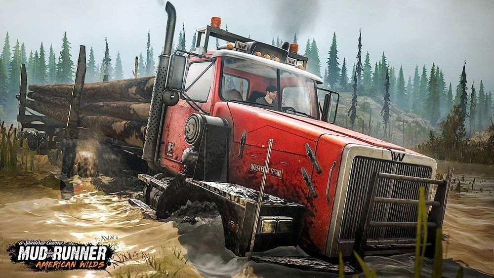 Игра Spintires: MudRunner American Wilds (Русская версия) для PlayStation 4