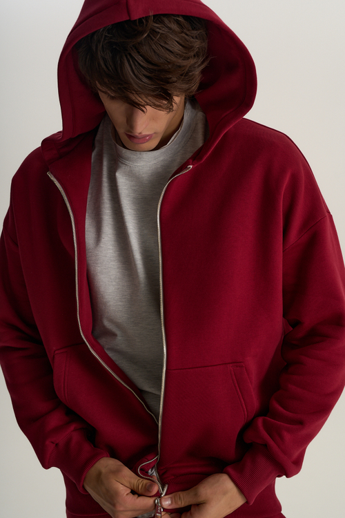 Свитшот унисекс из футера с начесом, черный