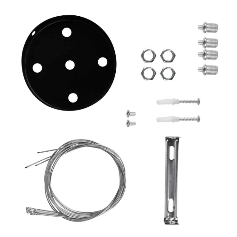 Монтажный набор ЭРА SPO-AC-MOUNTKIT-4B для светильников LED ЭРА Geometria черный