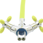 Смеситель для кухни, Frud, гибк излив, с кран-буксой, зел, R44127-6