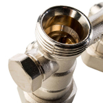 Узел нижнего подключения прямой STOUT - 3/4" (НР/НГ, PN10, Tmax 120°С, для однотрубной системы)