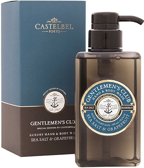 Морская соль и грейпфрут, гель для душа Gentlemen's Club, Castelbel Porto
