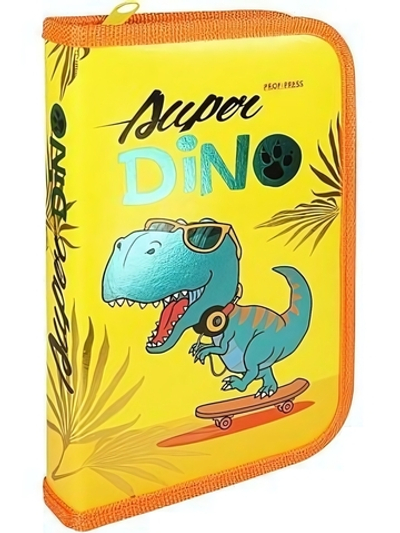 Пенал 1-секц, большой "Стильный дино-1" (ПН-1324) глянц.ламинир. (Проф-пресс)