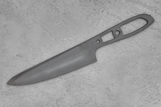 Заготовка для ножа, сталь N690Co 3,1мм. Модель "Премьер Ш165" с клинком 165мм, ТО 61-62HRC