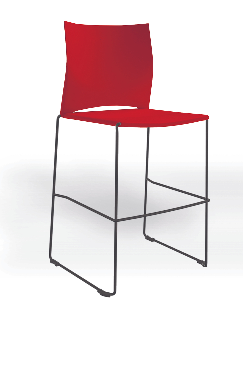 Web стул на полозьях кухонный/барный