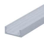 Накладной алюминиевый профиль,  15х6х2000. Цвет: Анодированное серебро,Серия:DN8ALE