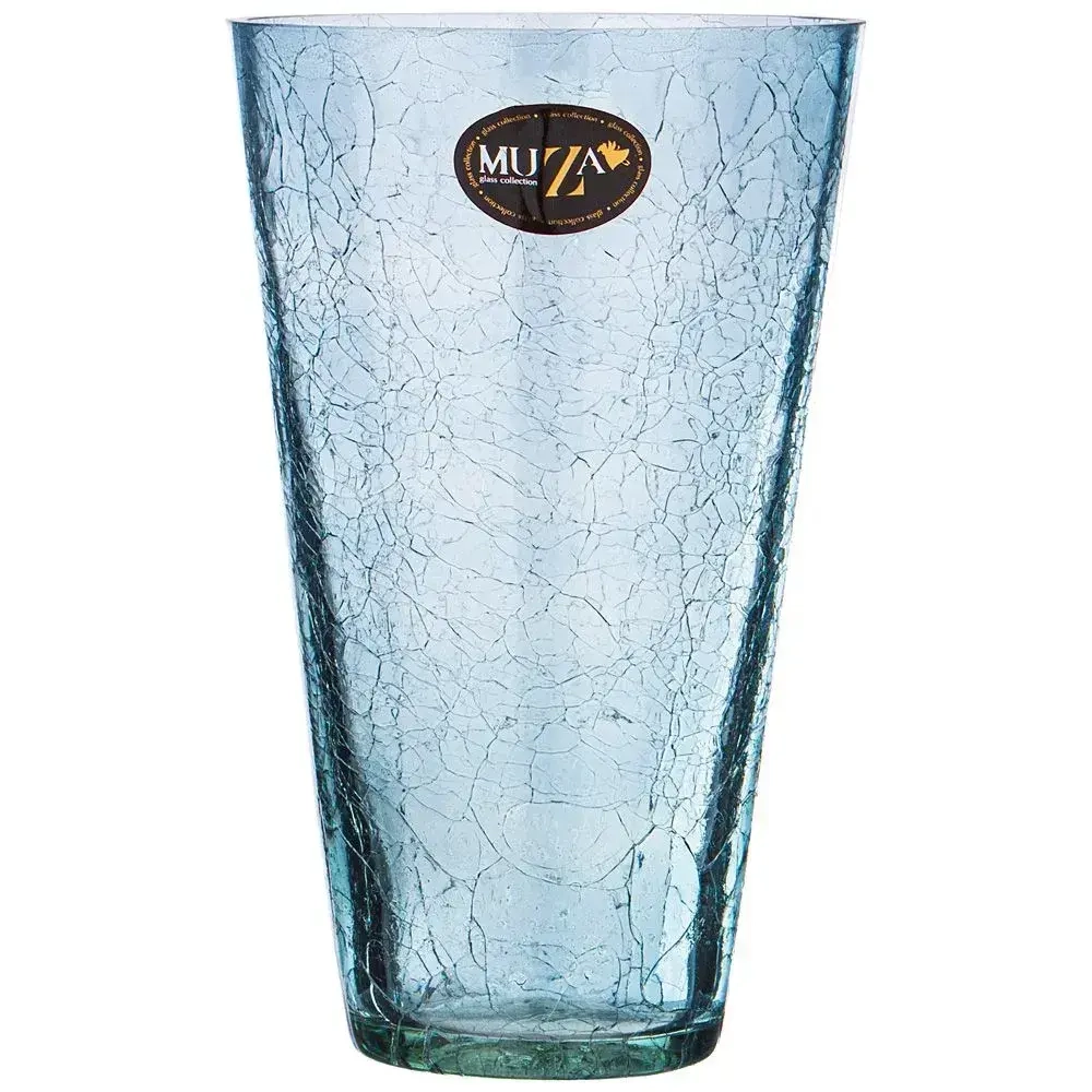 ВАЗА КОНУС CRACLE BLUE ВЫСОТА 24СМ