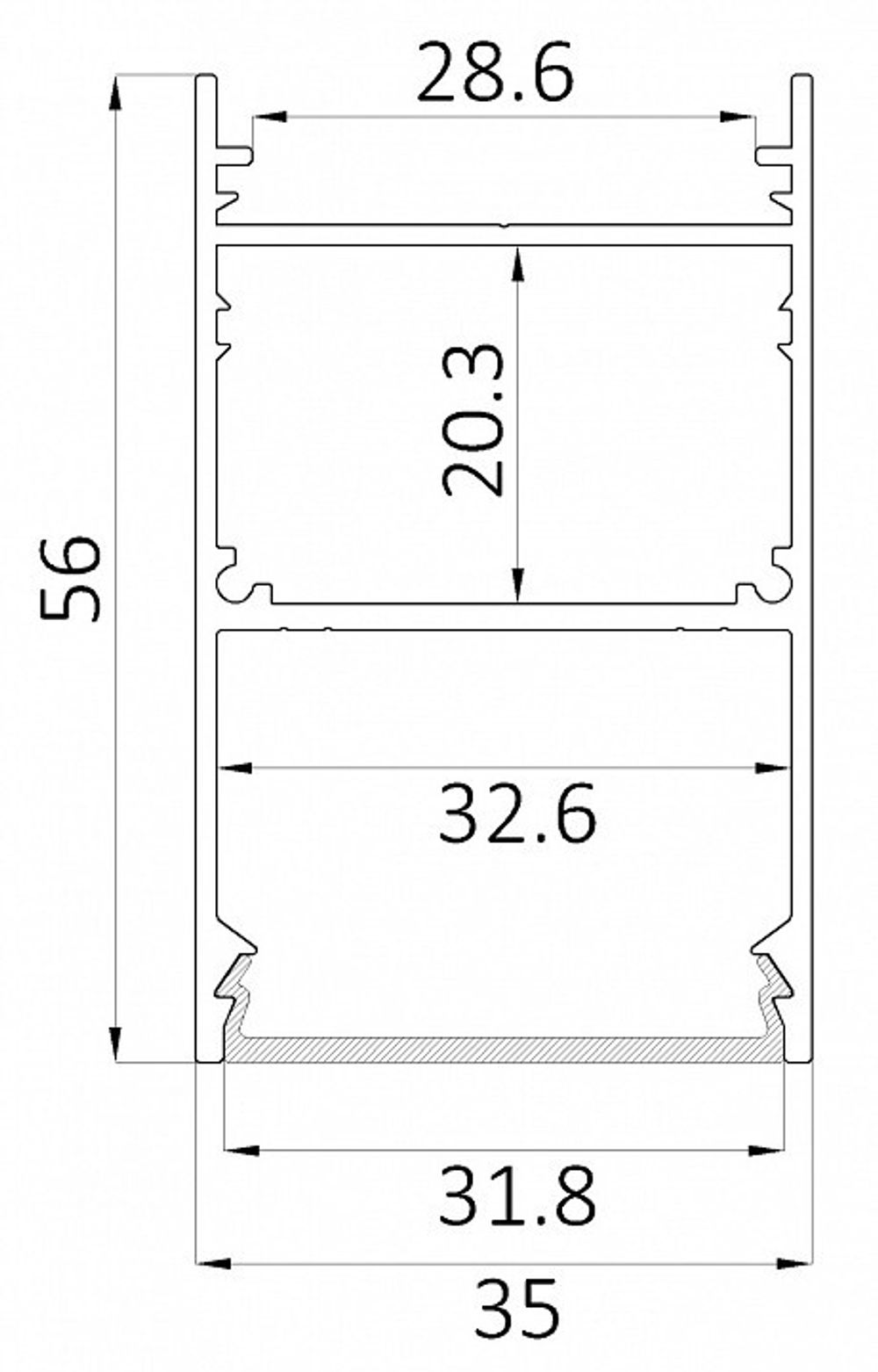 Накладной светильник 6063 LINE 3556 0412639