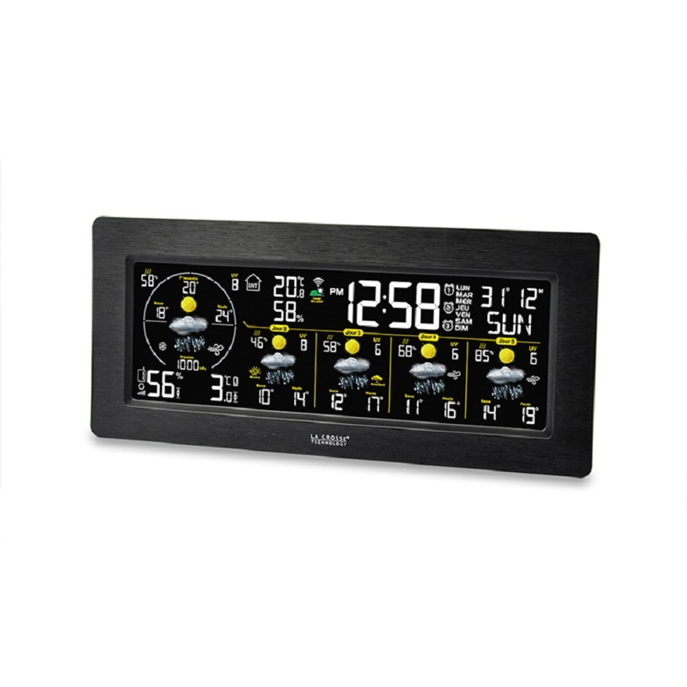Погодная станция LA CROSSE SW404 с прогнозом погоды на 5 дней, Wi-FI