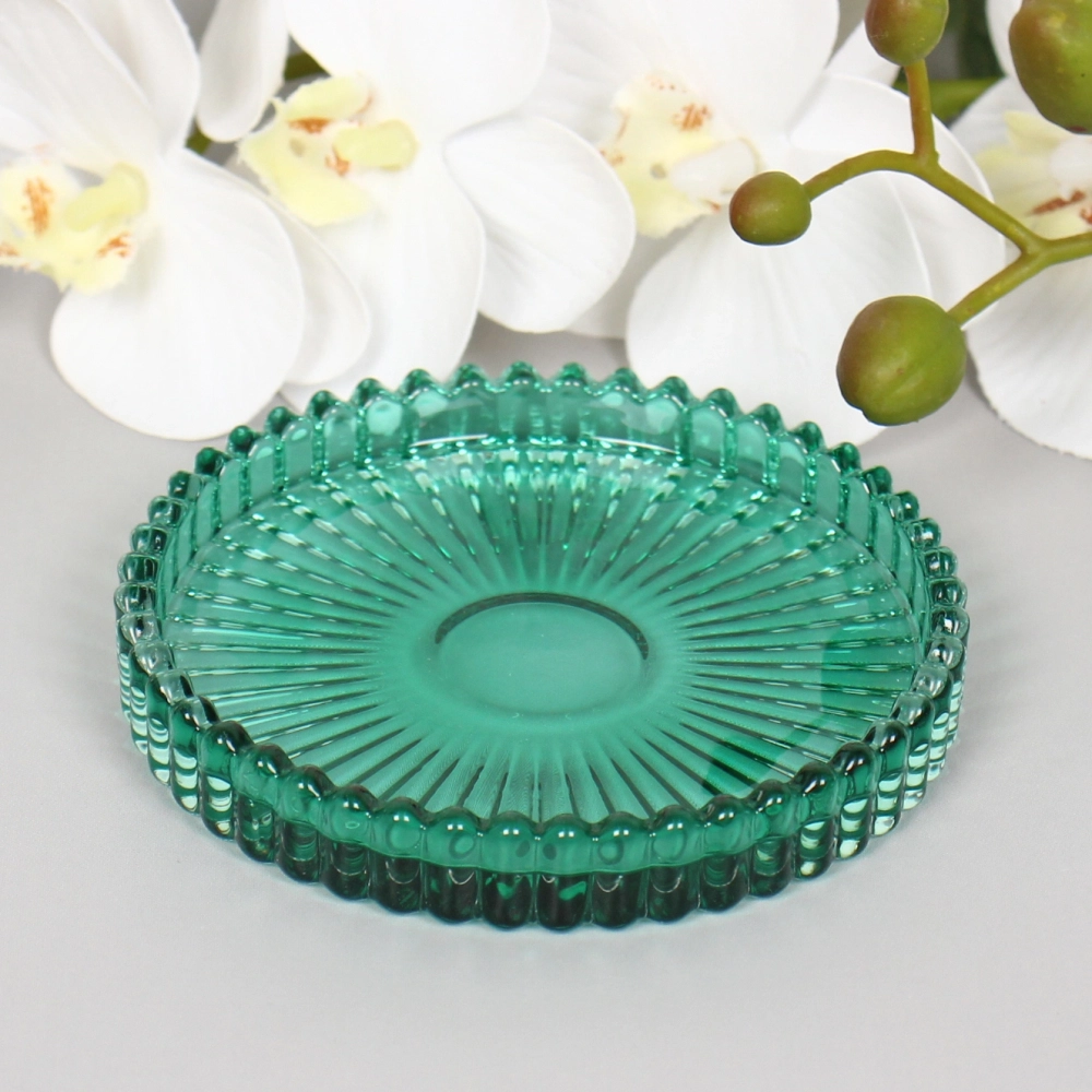 Подсвечник «Романтика» 10*1,5 см, Изумруд