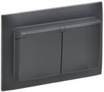 SKANDY Розетка 2-местная и крышкой 16А в сборе IP44 SK-R12T титан IEK