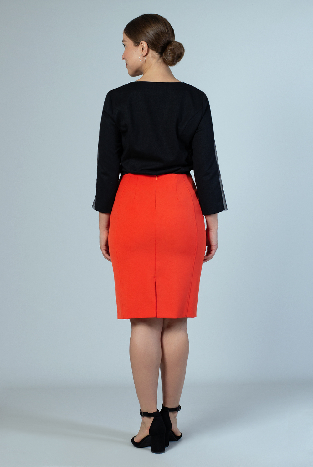 Юбка женская 1042оа-55, оранжевый #184Ора011042оа-55