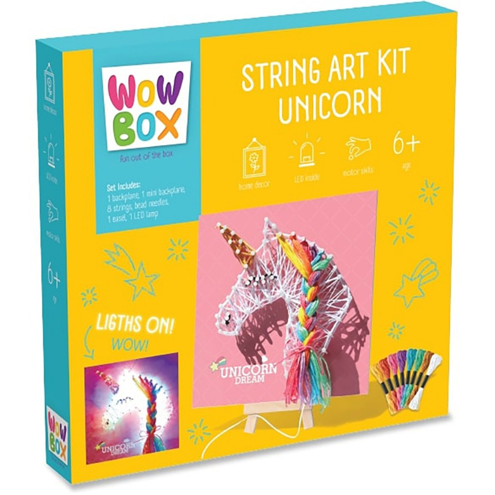 WOW BOX - Набор шнуровки DIY Единорог LED WOW536332