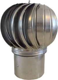 Крышный вращающийся турбодефлектор TD-680 окрашенный