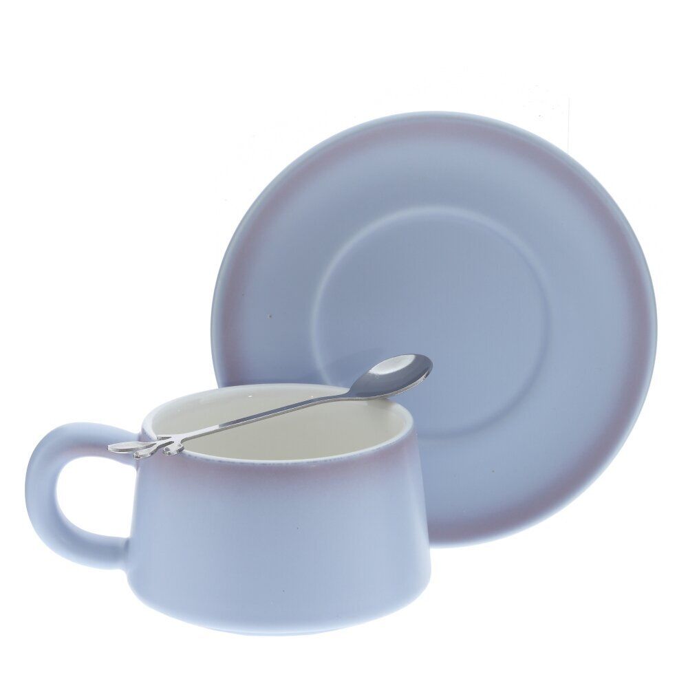 GAEM Кружка с блюдцем и ложкой, 250 мл, L16 W15 H8 см, 4в.