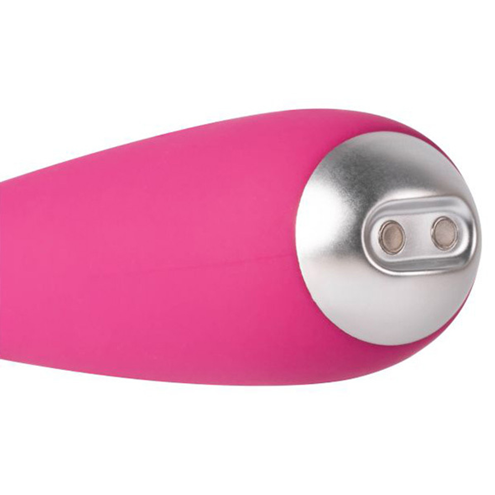 Ярко-розовый G-стимулятор 18см Svakom Iris Clitoral & G-spot Vibrator S-11