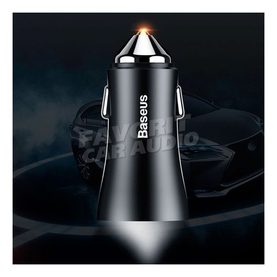 АЗУ 2USB Baseus CCALL-DZ01 2400mA алюминий чёрный