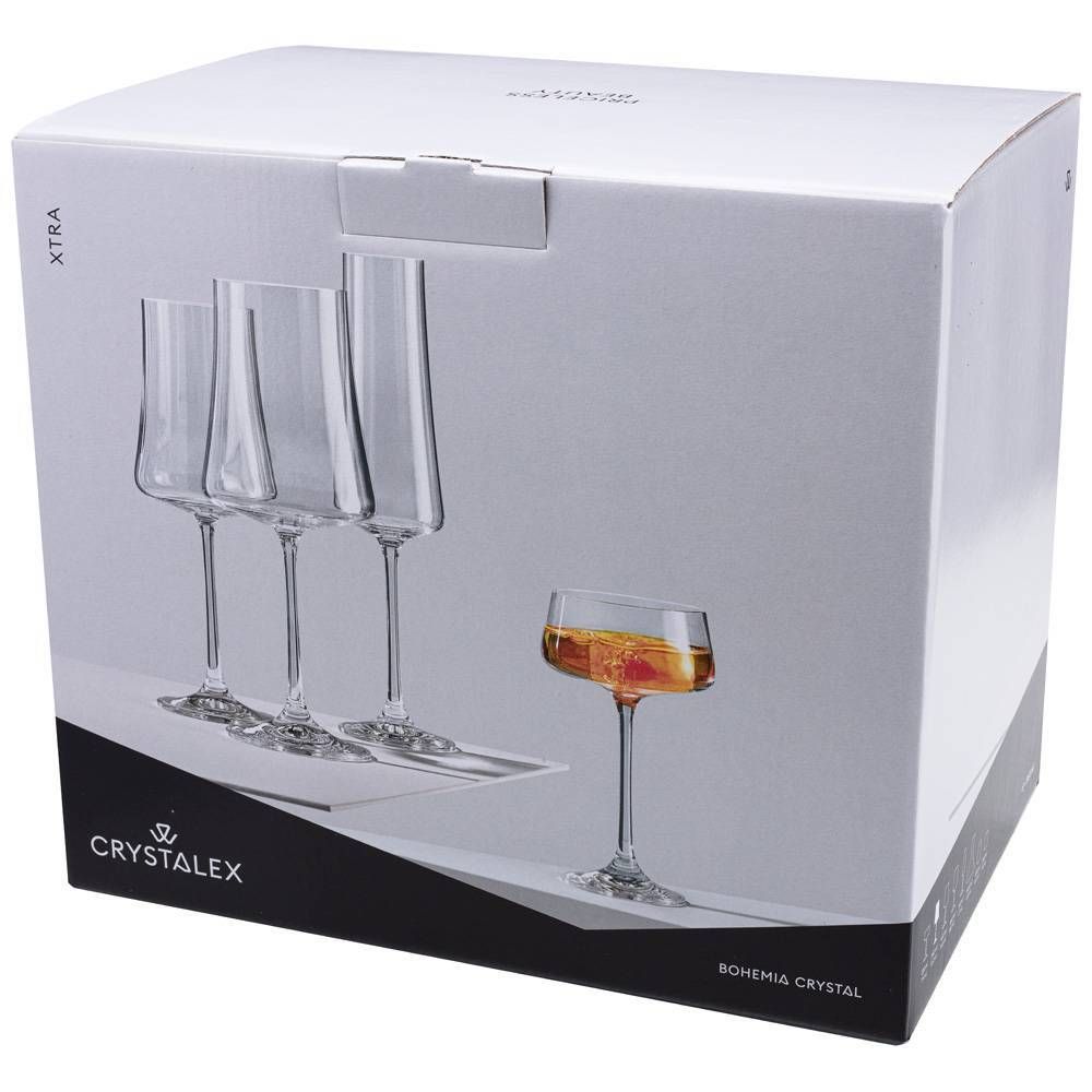 НАБОР БОКАЛОВ ДЛЯ ВИНА 360МЛ ИЗ 6 ШТУК "XTRA" ВЫСОТА 23,5 СМ