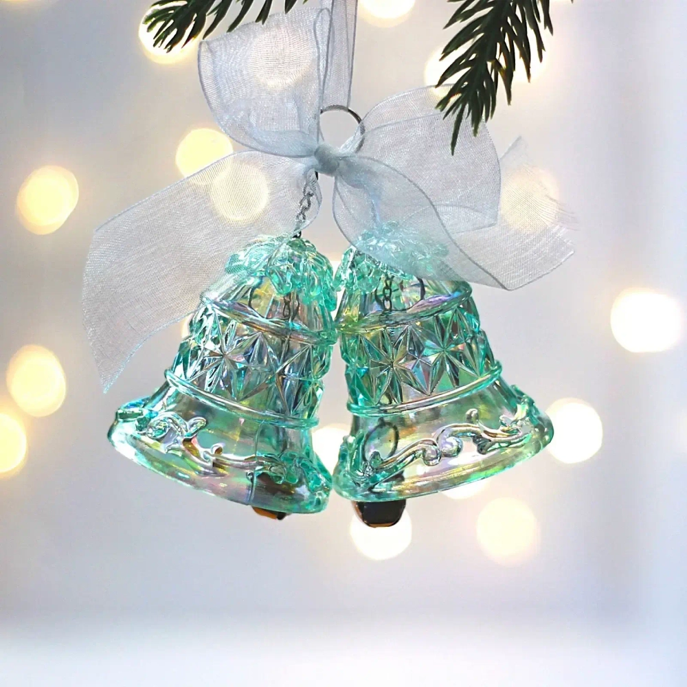 Подвеска «Хрустальные колокольчики» 5*10 см, Зелёный