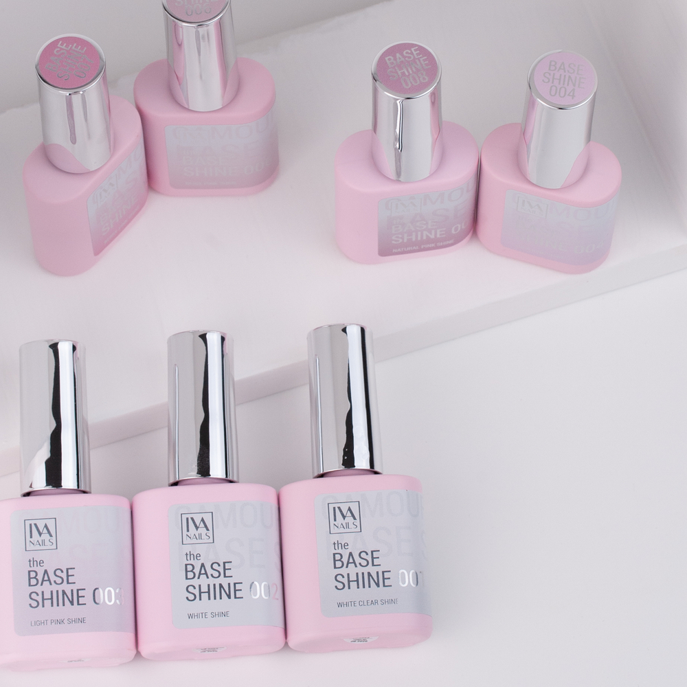 Rubber Base IVA NAILS Shine № 3 - LIGHT PINK ,15ml