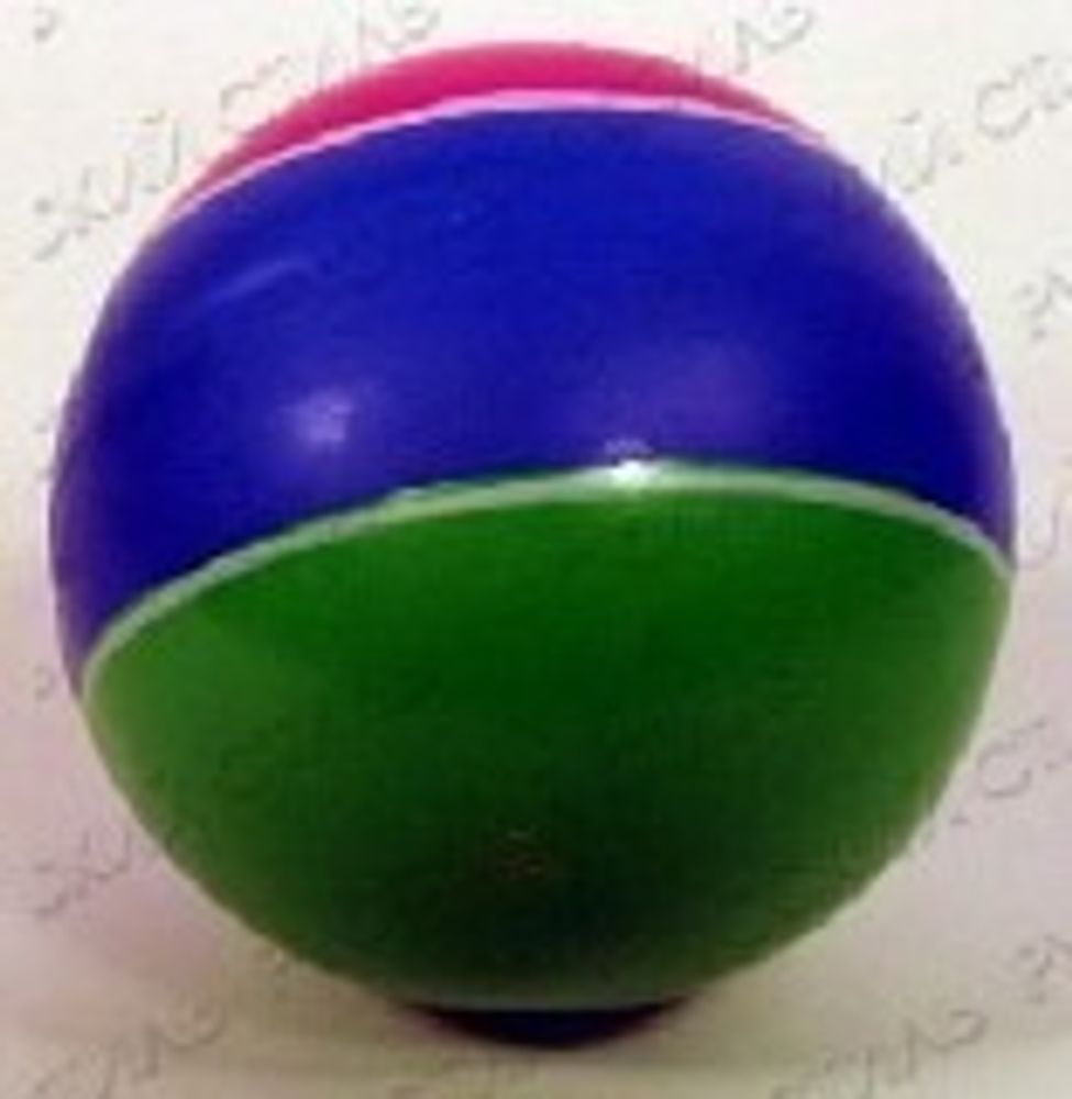 Купить Мяч д.75мм. лакиров (полосатый)