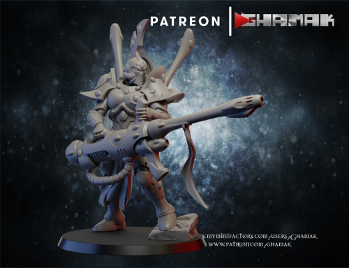 Aeldari Craftworlds Fire Dragons Огненный Дракон №1 миниатюра для dnd, днд, pathfinder, фентези, Настольная игра, НРИ, Варгейм, РПГ