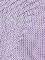 Чепчик для девочки вязаный на завязках на осень