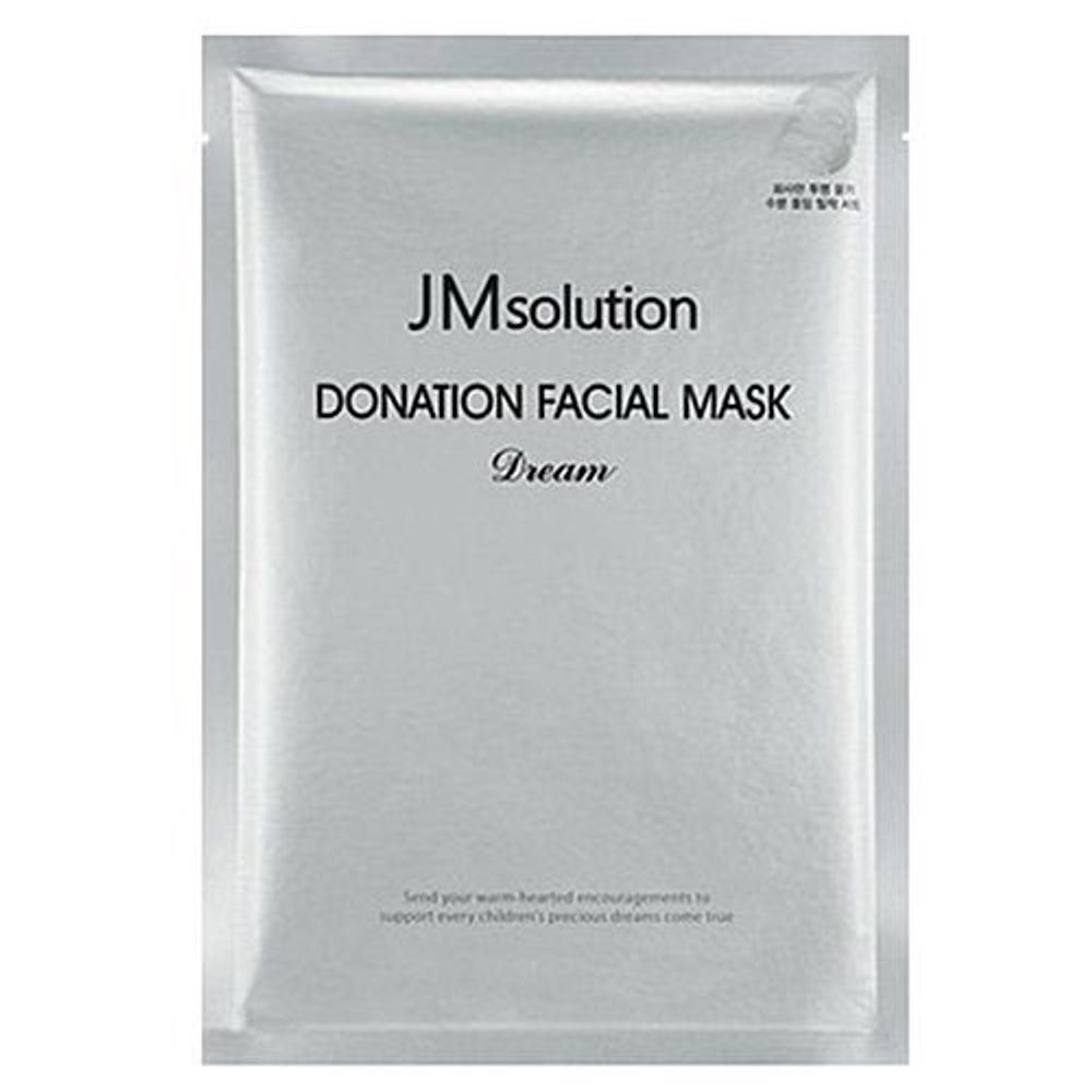 Тканевая маска для осветления кожи с пептидами JMSOLUTION Donation Facial Mask Dream