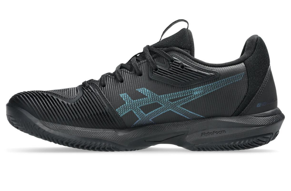 Женские теннисные кроссовки Asics Solution Speed FF 3 Clay Night Energy - black/prism blue
