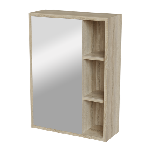 Зеркальный шкаф "МИЛТОН-50" Дуб сонома (ЛДСП)