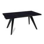 Стол раскладной Rhein (160+40+40), керамика матовая Black gold