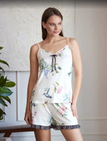 Пижама б/в шорты+майка на бретели 2045